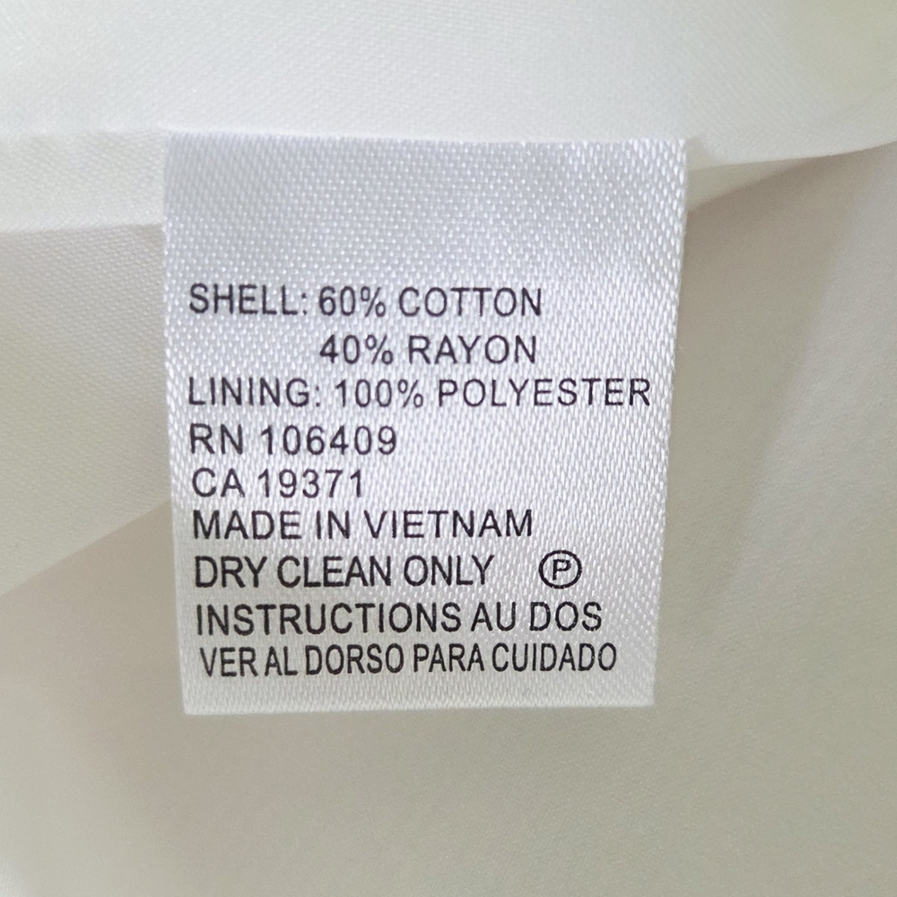 TAHARI ✨️ White Floral Sleeveless Midi Women's Dress Size 4P - Picture 14 of 14